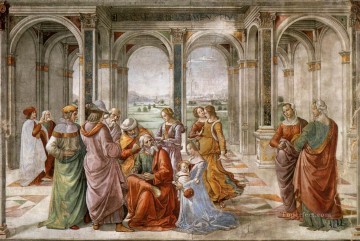 Zacharias Writes Down The Name Of His Son Renaissance Florence Domenico Ghirlandaio Oil Paintings